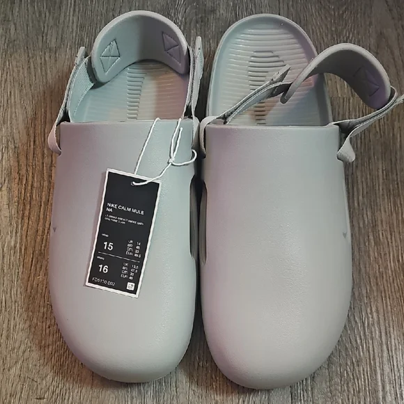 Nike Calm Mule Grey - Picture 1 of 6
